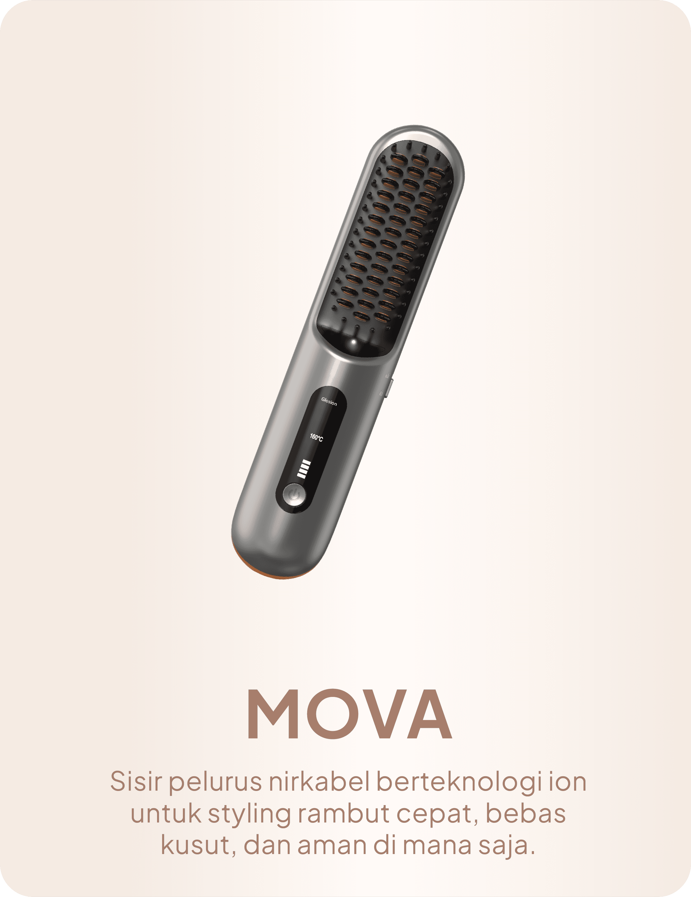 Asters MOVA — sikat pelurus rambut