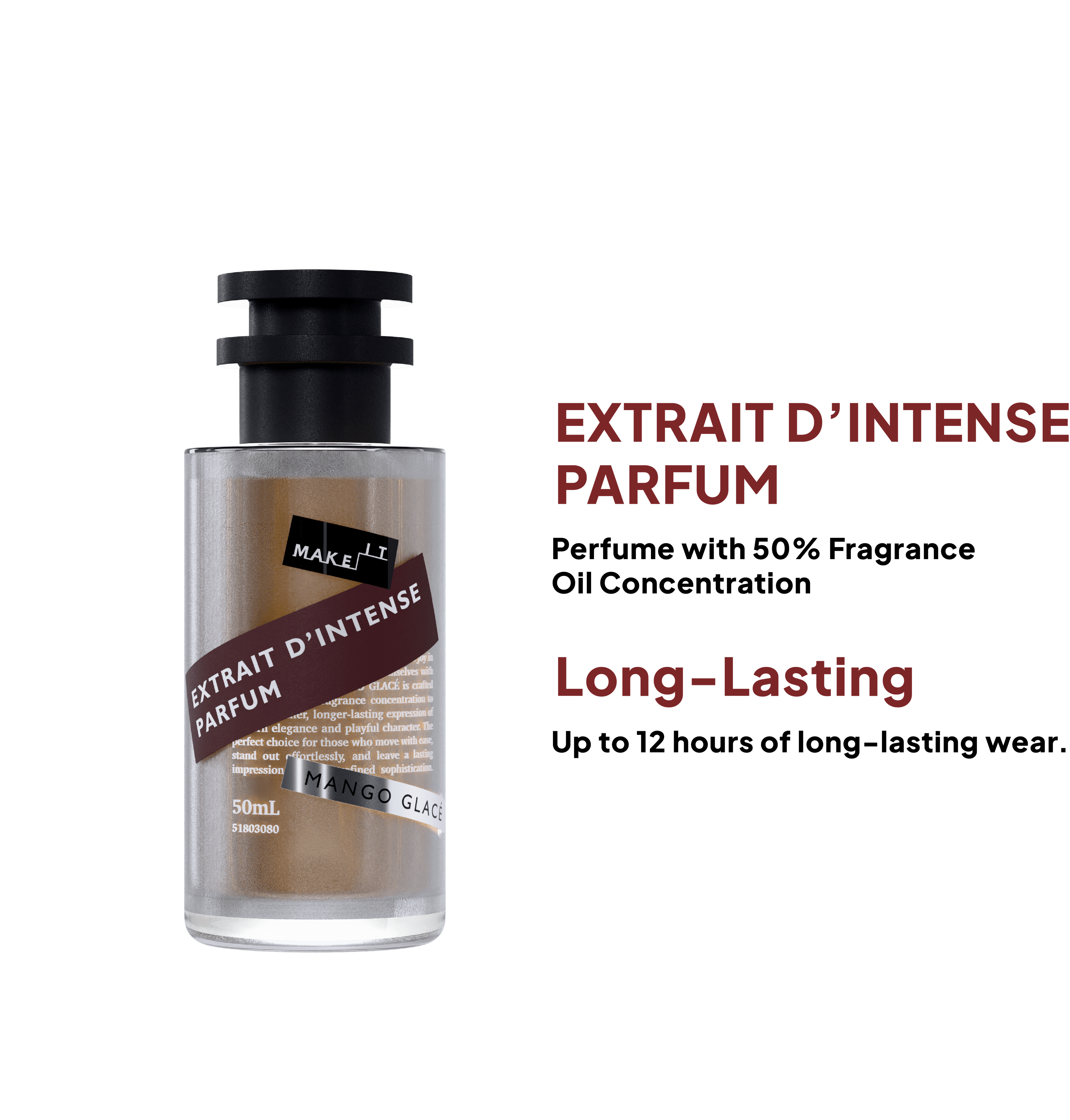 Extrait d’Intense Parfum showcase