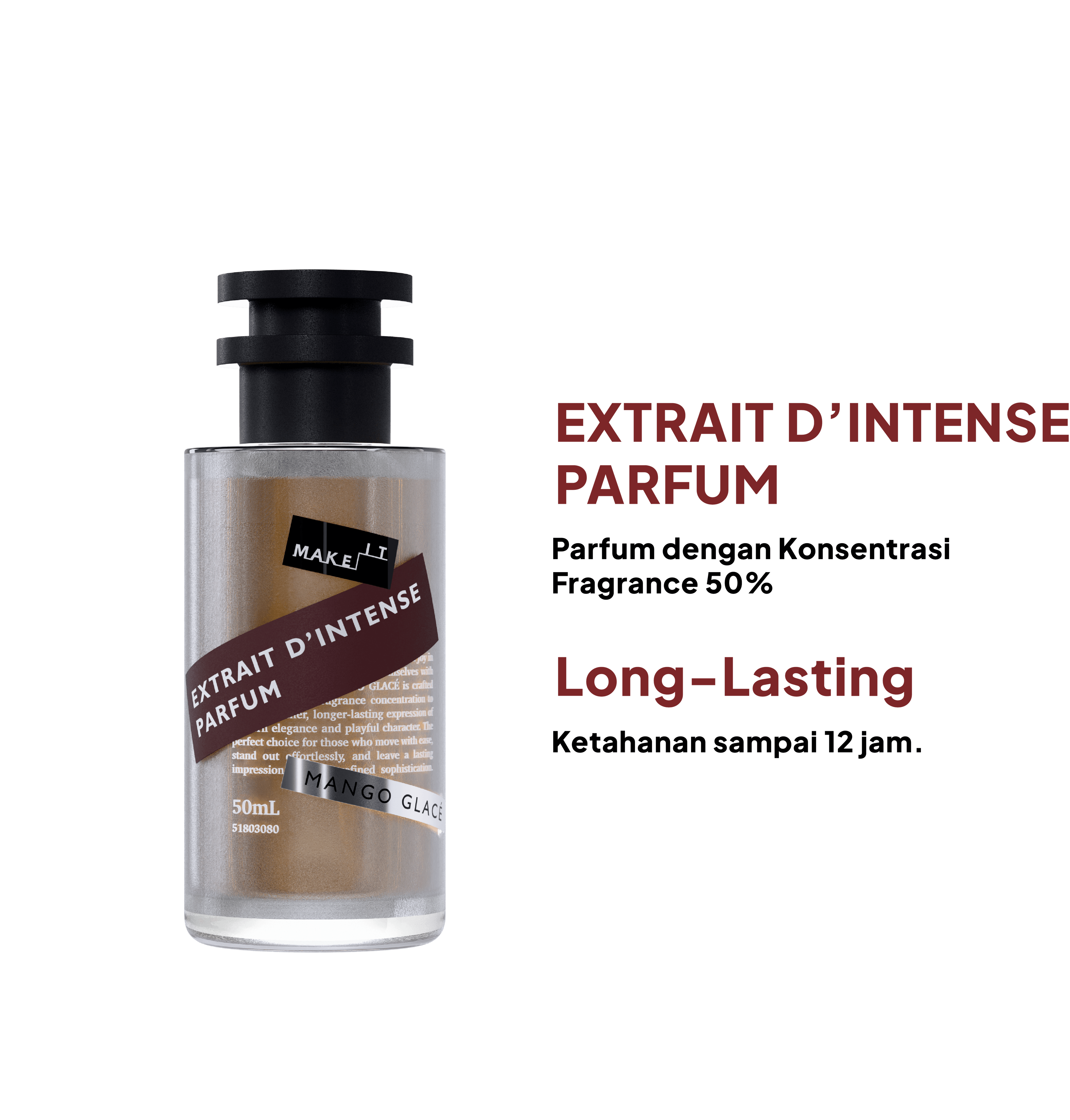Extrait d’Intense Parfum showcase