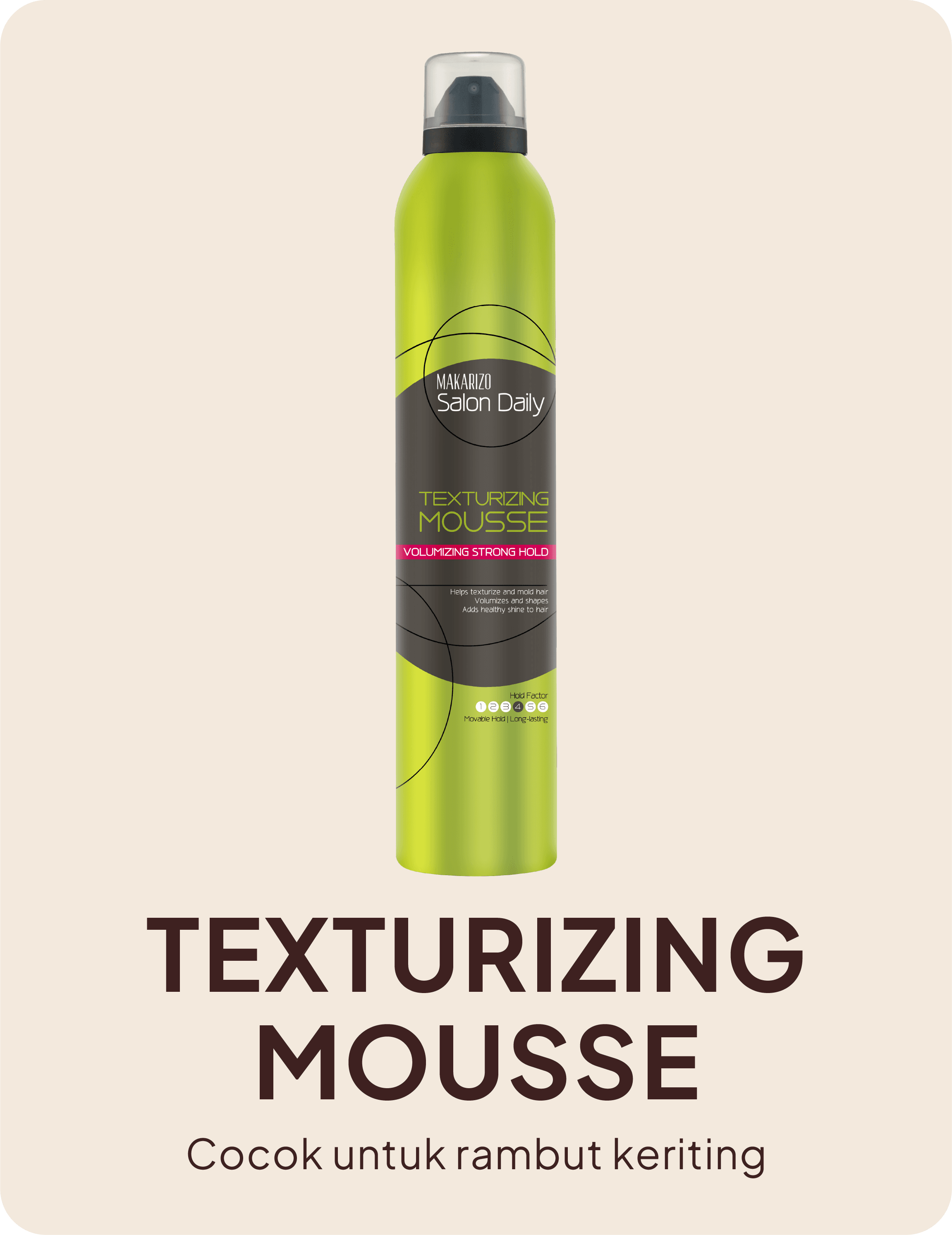 Salon Daily Texturizing Mousse — cocok untuk rambut keriting