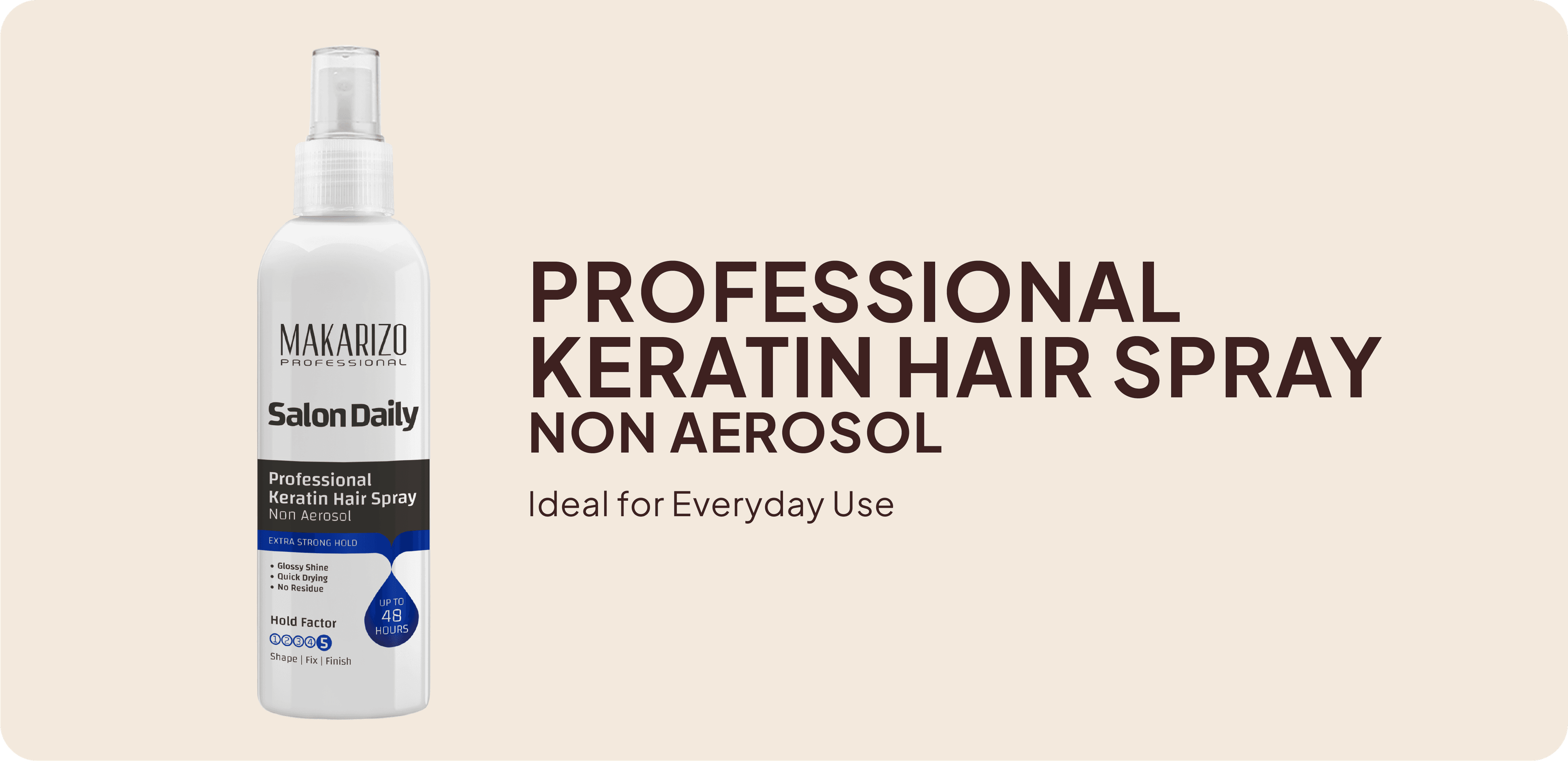 Salon Daily Professional Keratin Hair Spray Non Aerosol — perfect for travel and everyday use