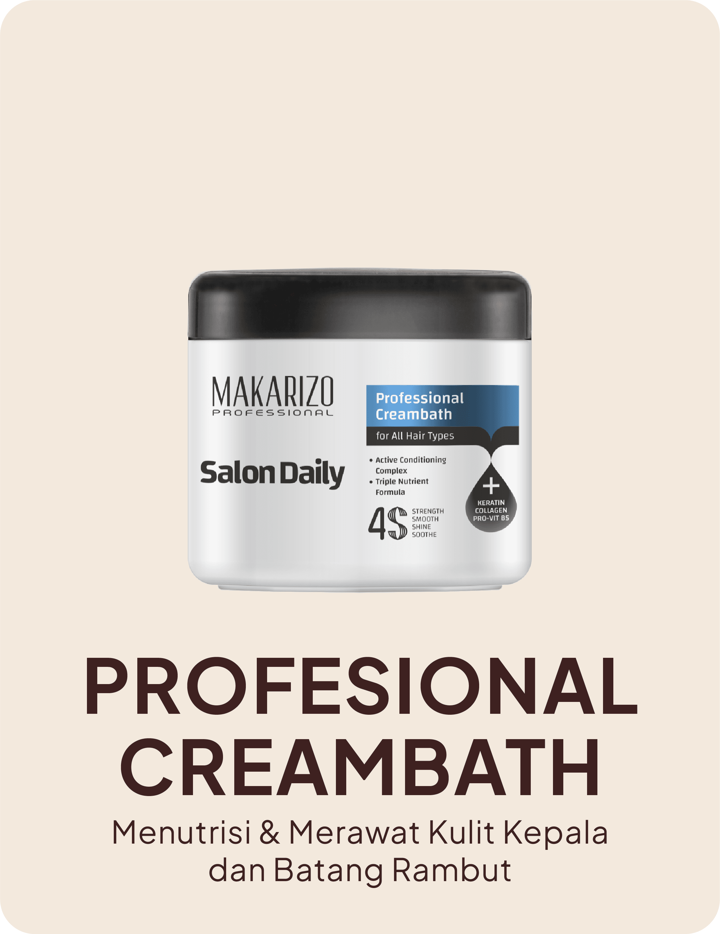 Salon Daily Profesional Creambath — menutrisi & merawat kulit kepala dan batang rambut