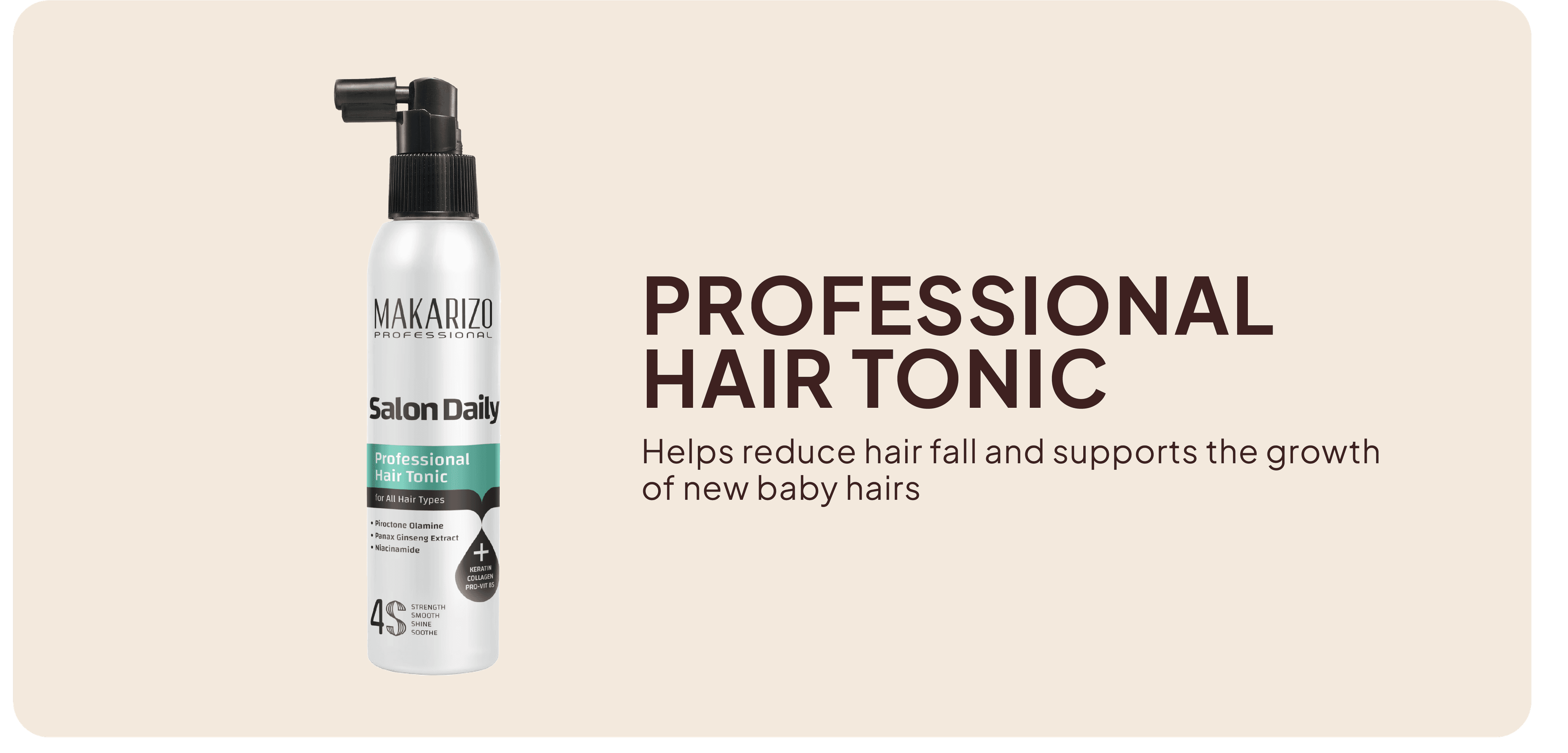 Salon Daily Professional Hair Tonic — treats hair loss & promotes baby hair growth
