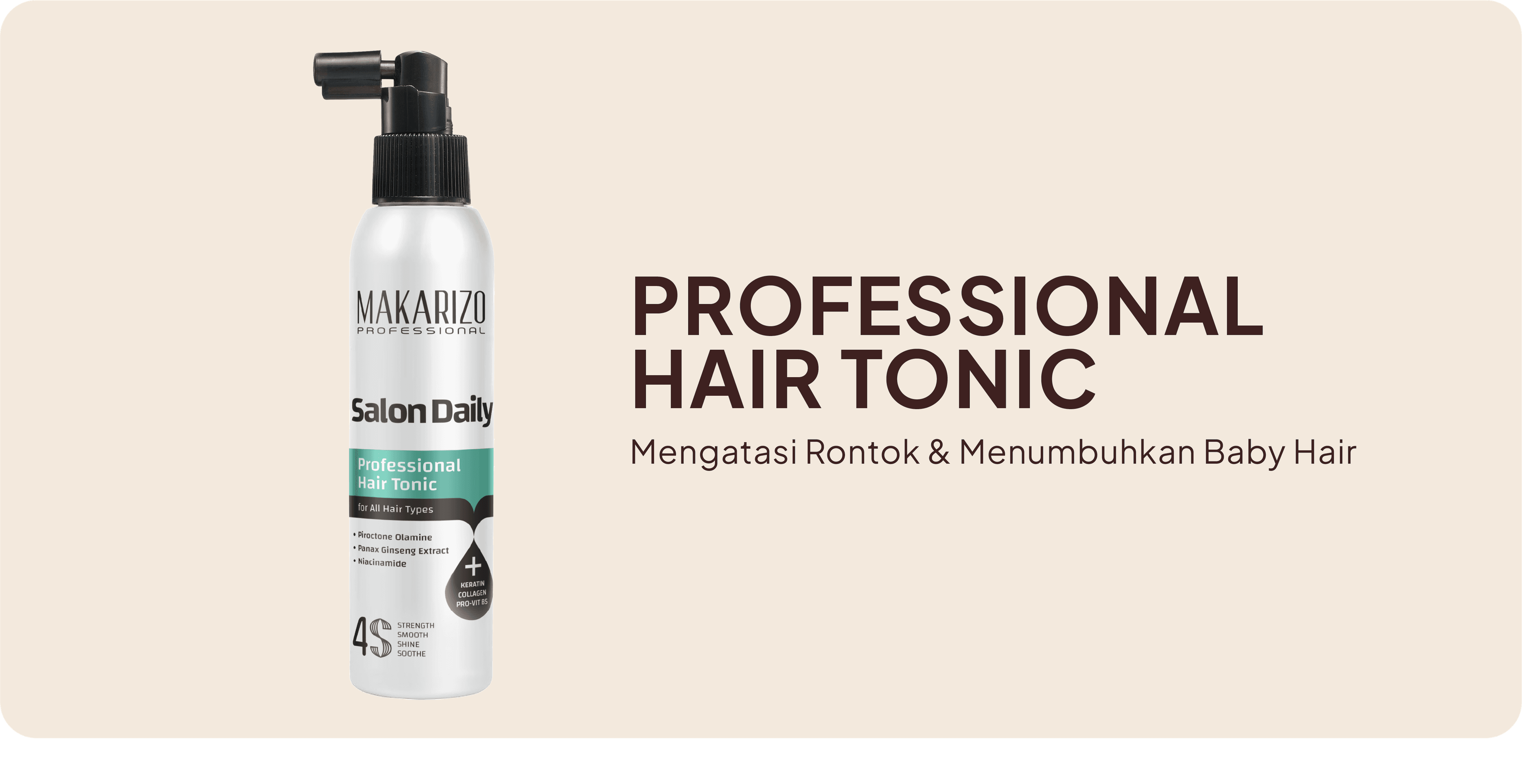 Salon Daily Professional Hair Tonic — mengatasi rontok & menumbuhkan baby hair