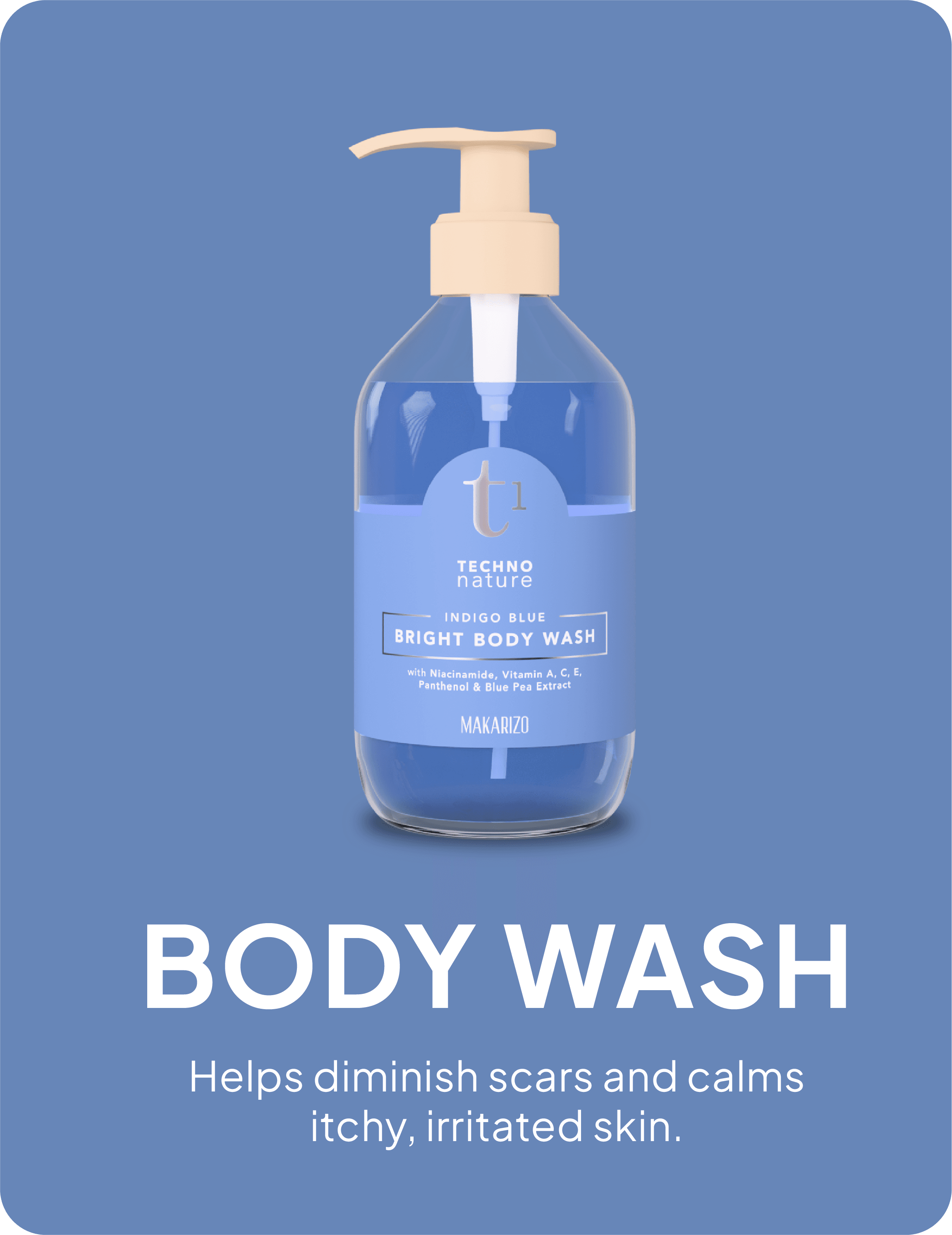 Indigo Blue Bright Body Wash