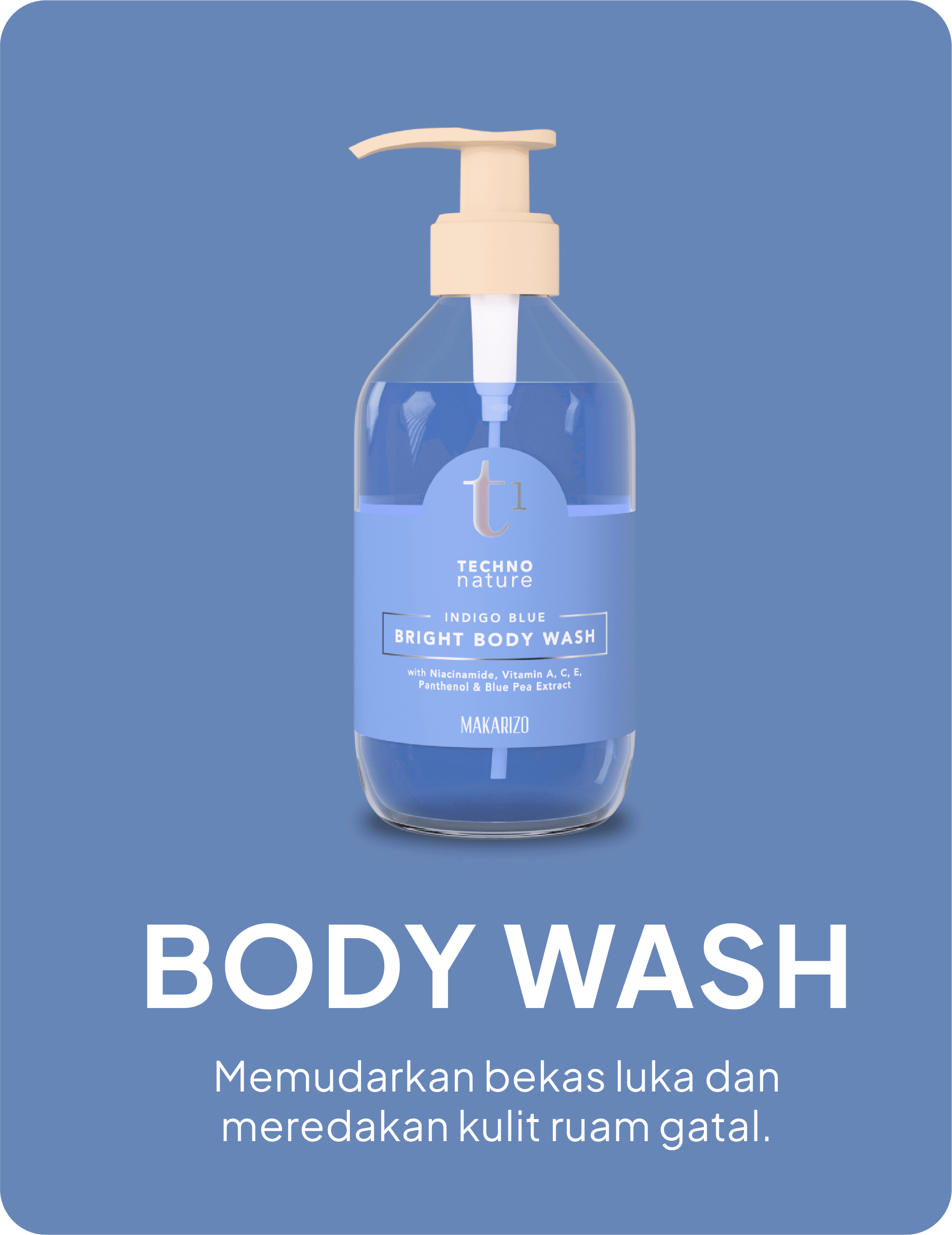 Indigo Blue Bright Body Wash