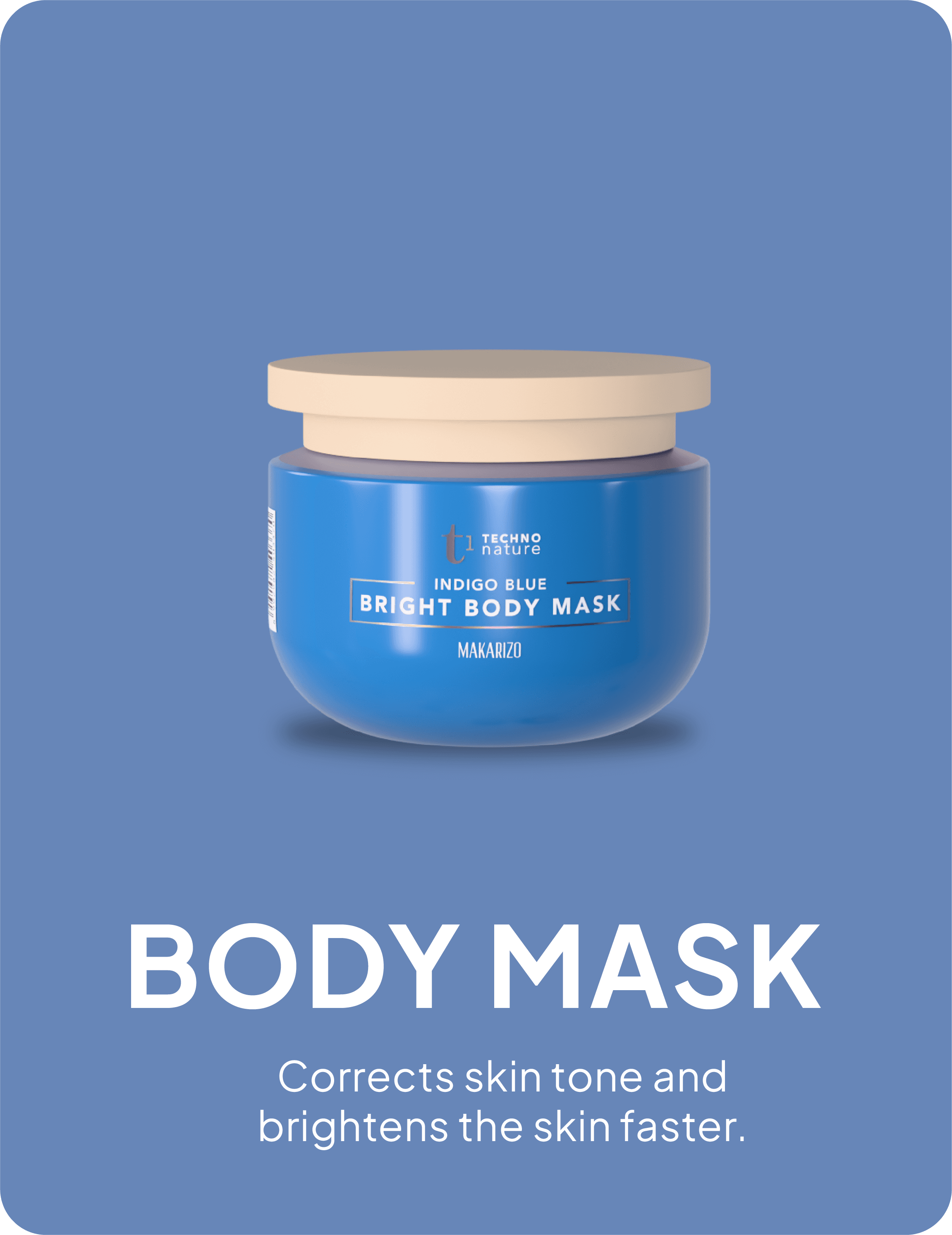 Indigo Blue Bright Body Mask