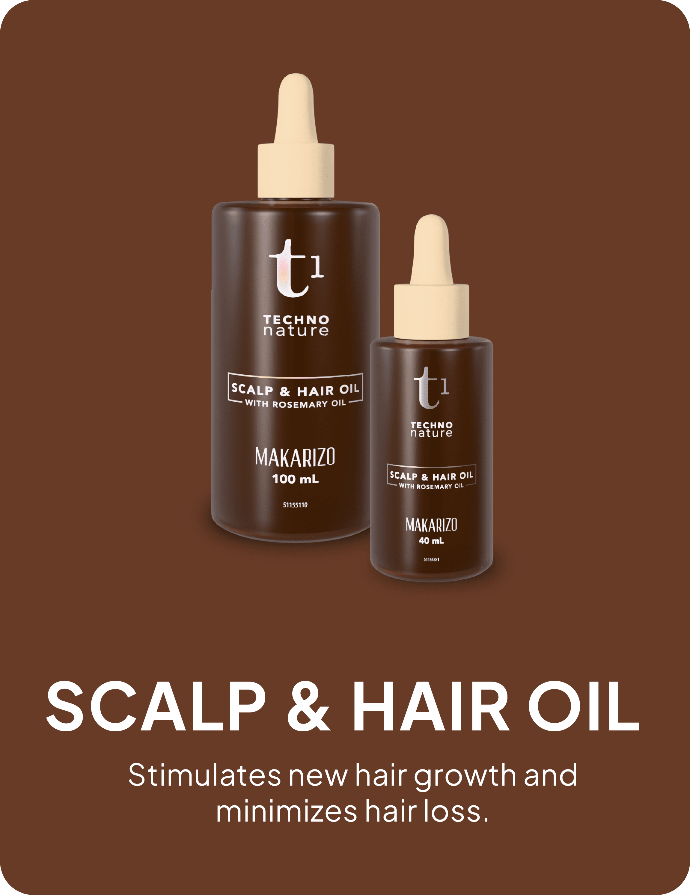 Scalp & Hair Oil with Rosemary Oil