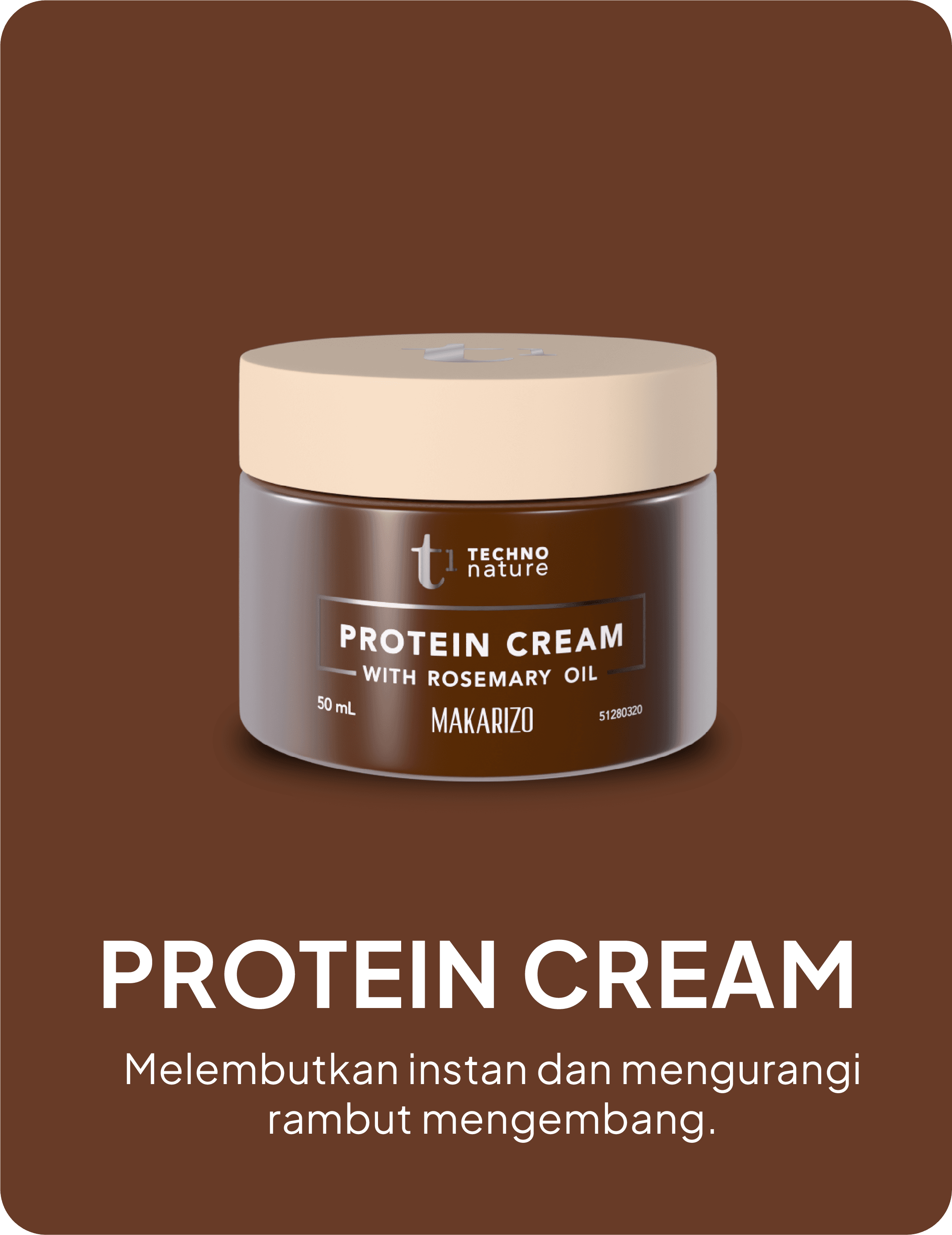 Protein Cream dengan Rosemary Oil