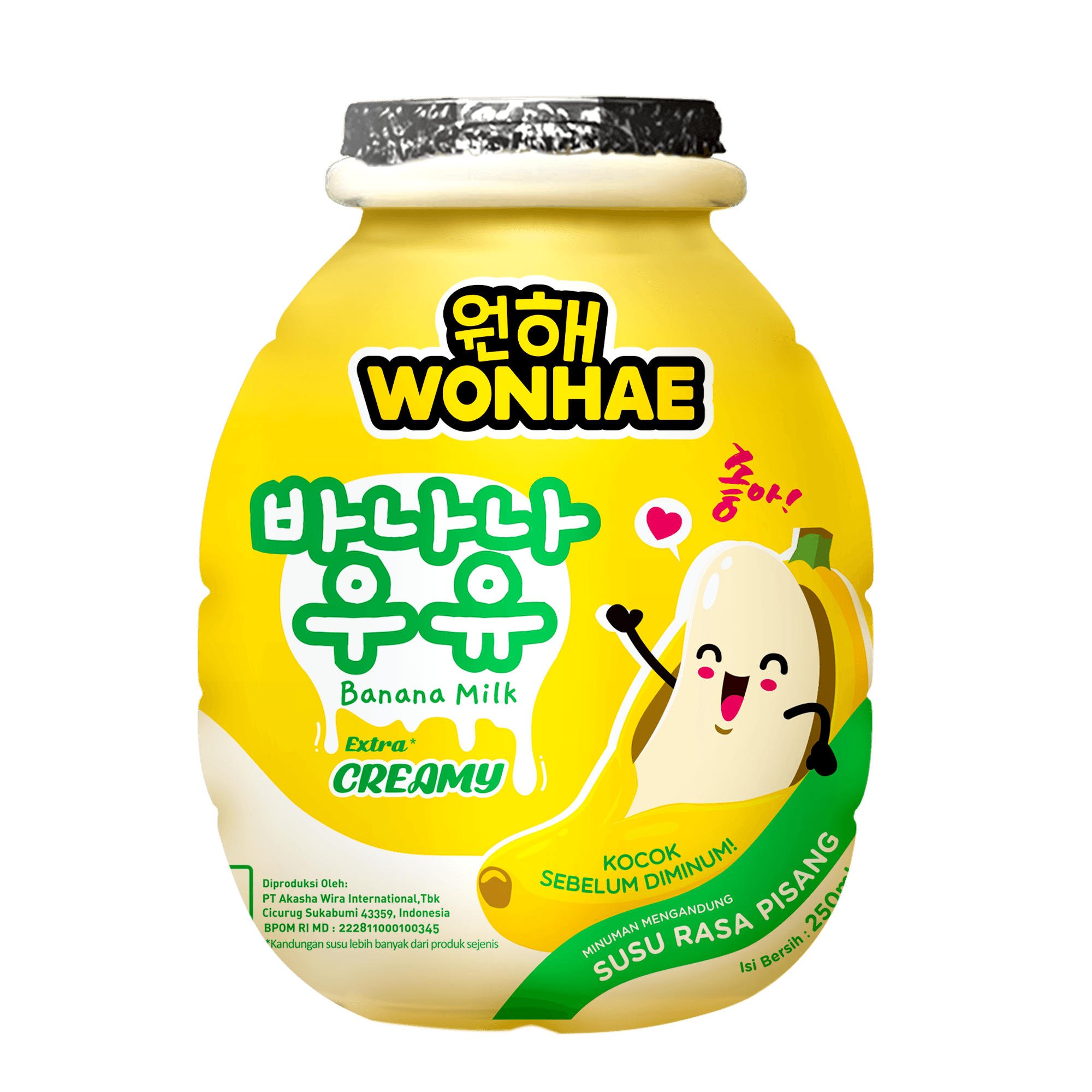 Wonhae Banana Milk Creamy 250 mL