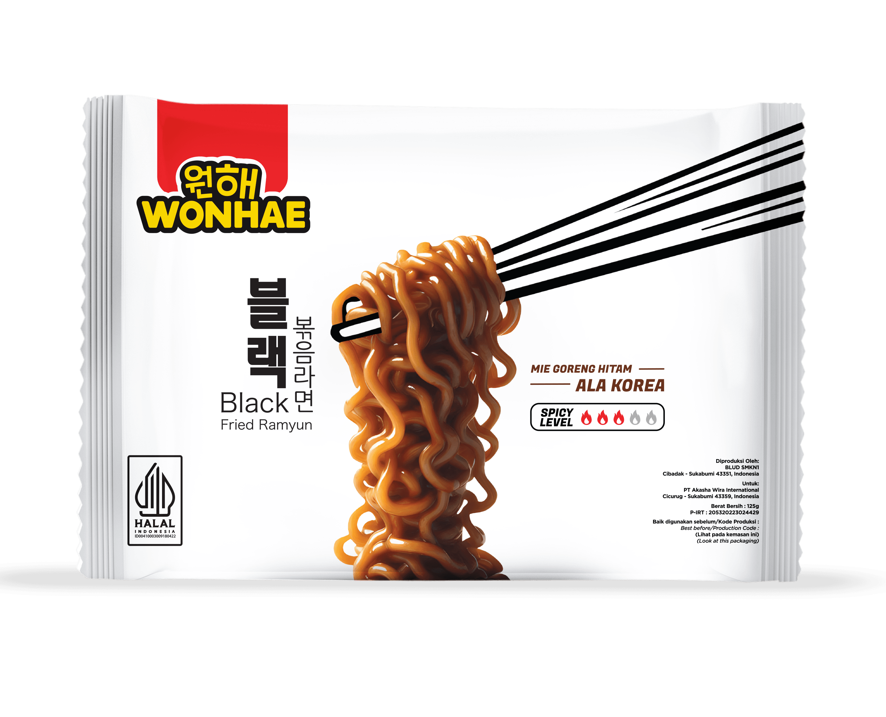 Wonhae Black Fried Ramyun 125 g