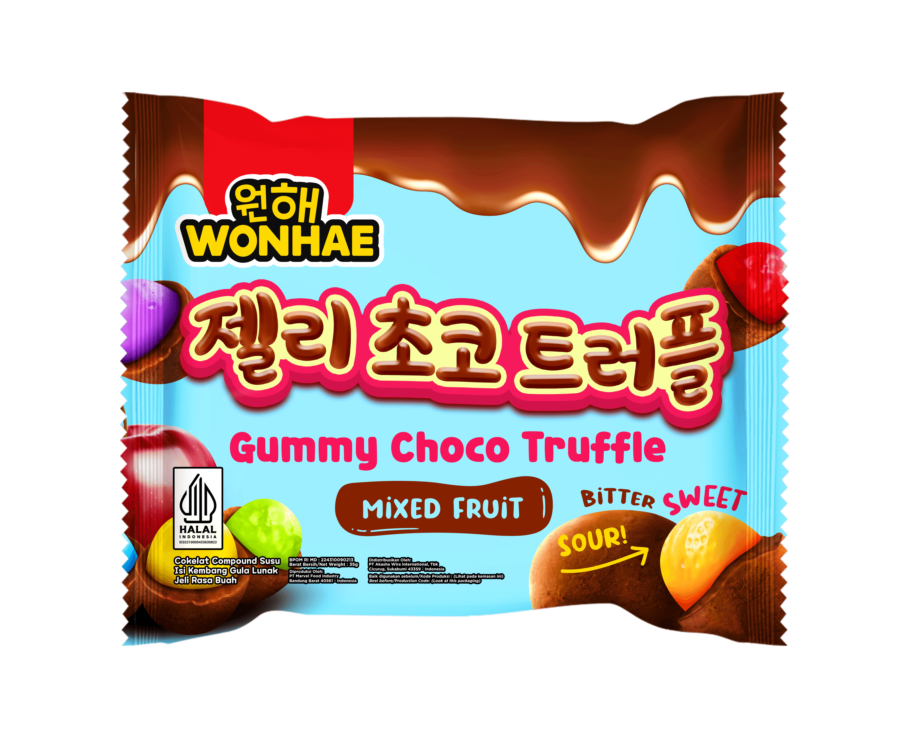 Wonhae Choco Gummy Truffle 35 g
