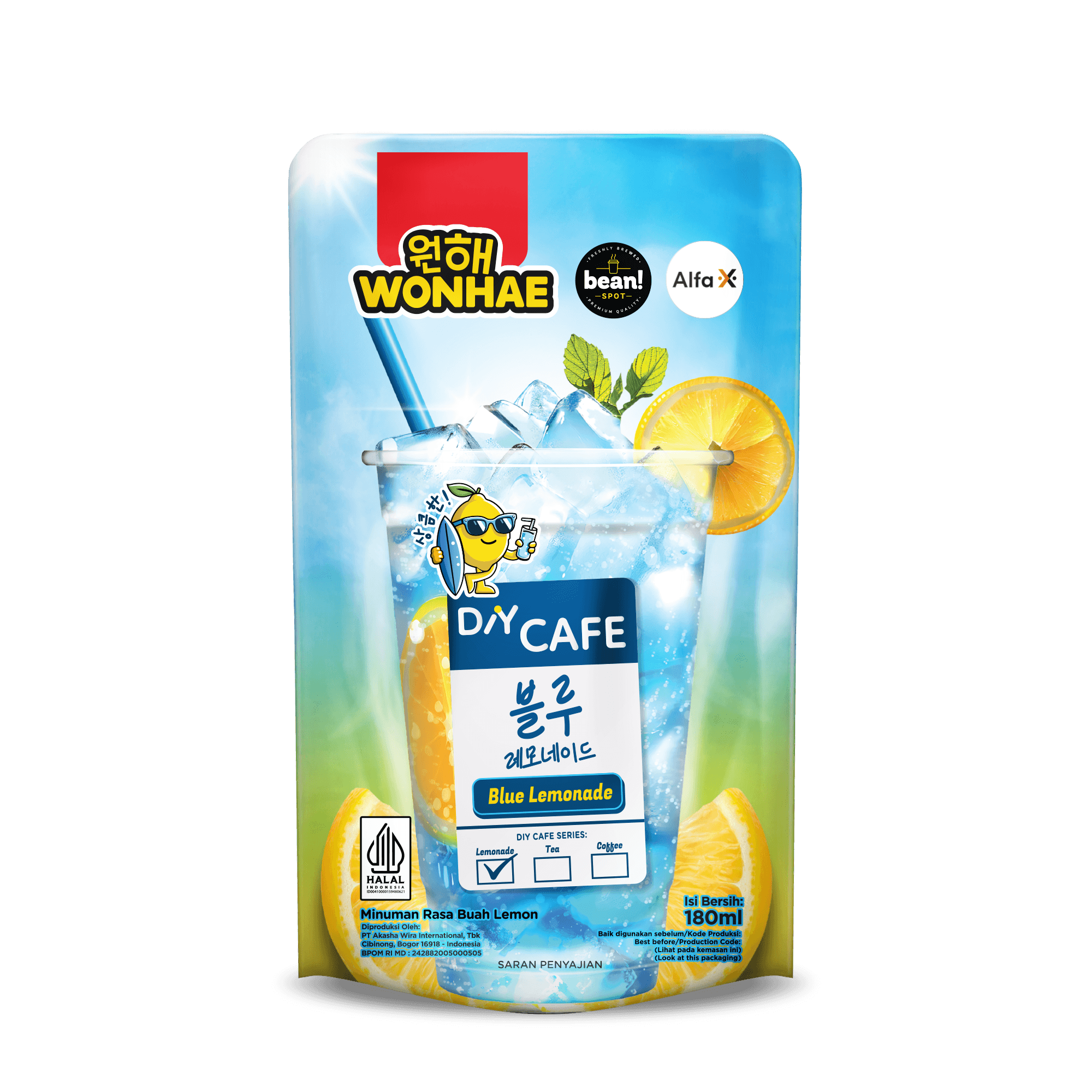 Wonhae DIY Cafe Blue Lemonade 180 mL