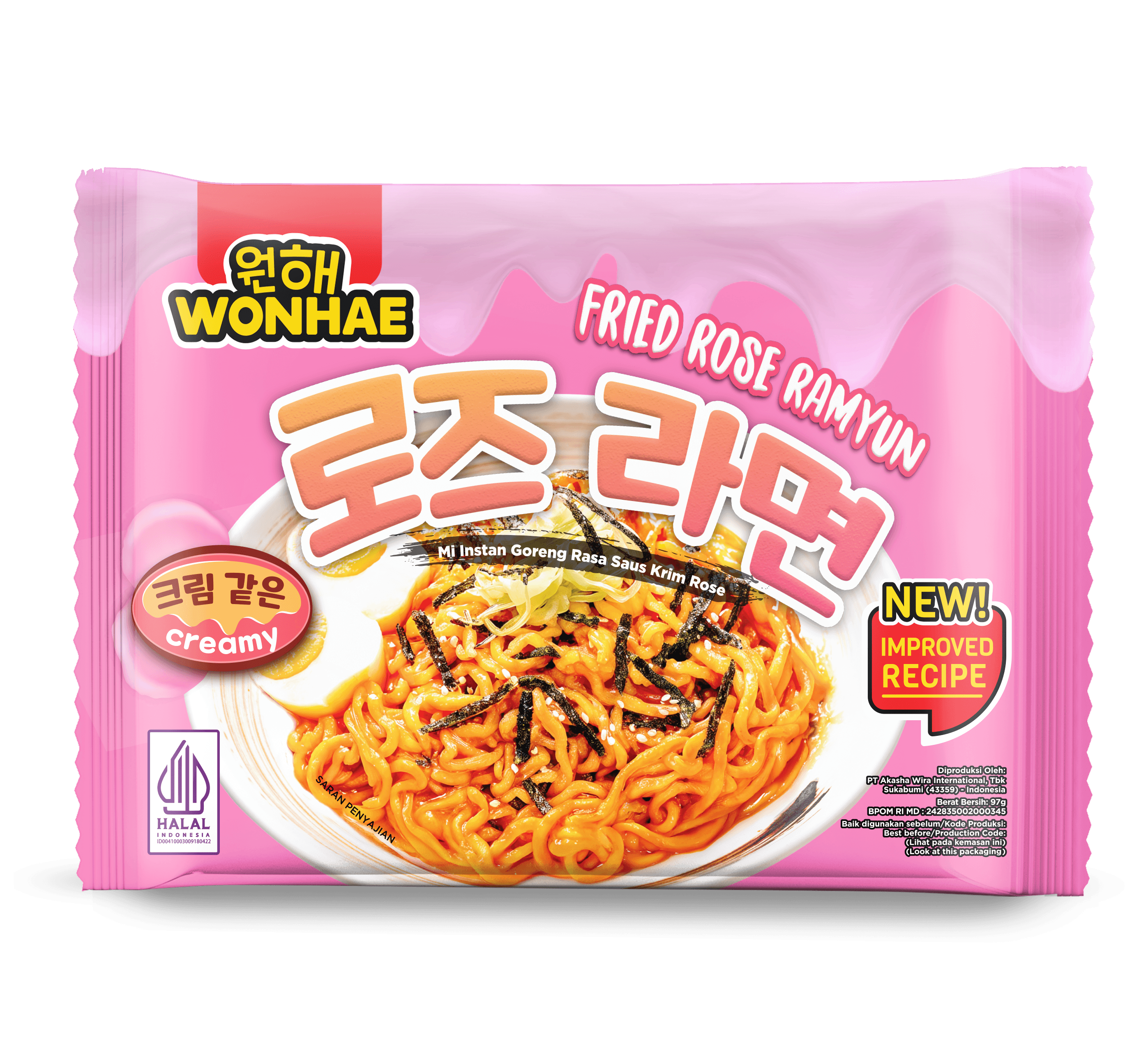 Wonhae Fried Rose Ramyun 97 g