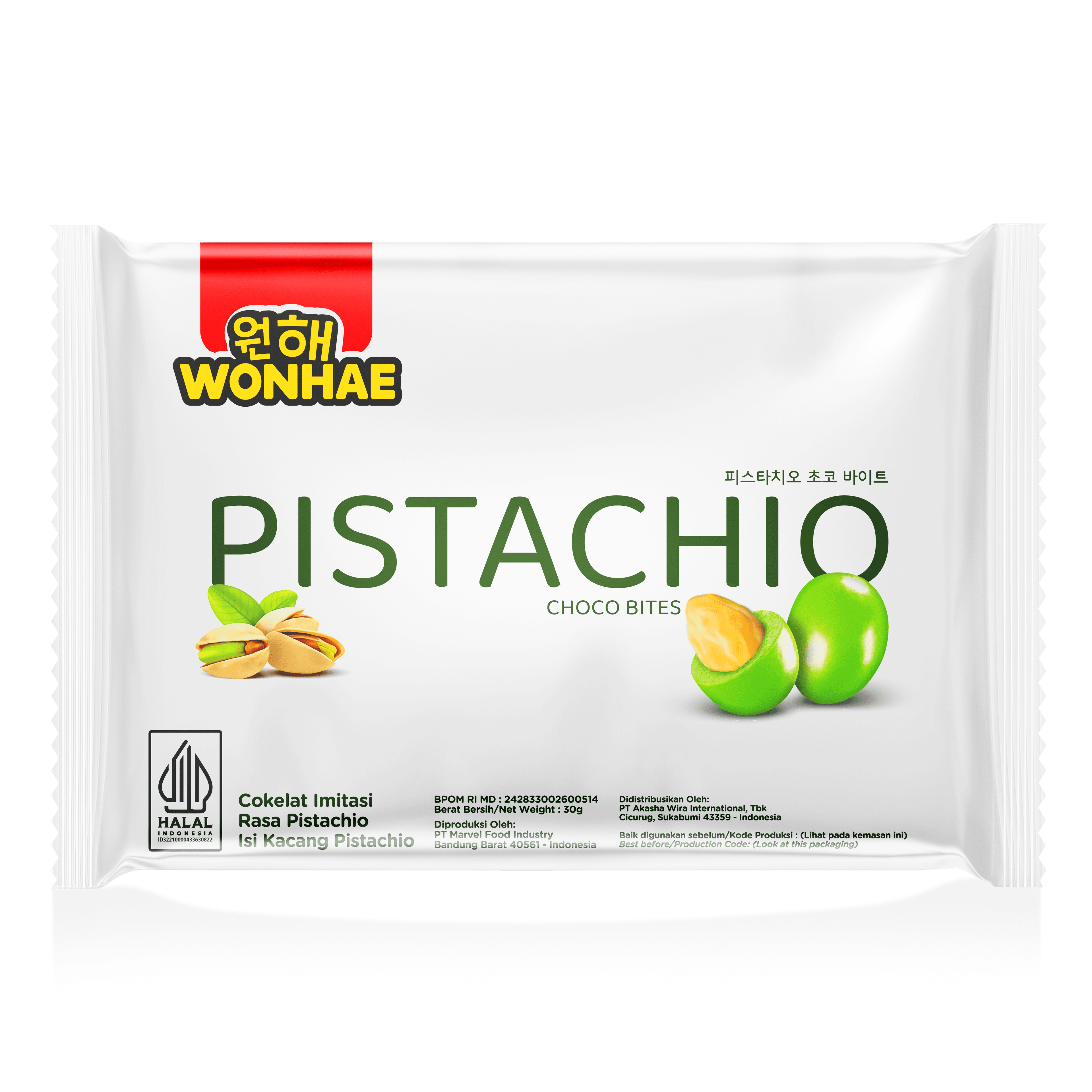 Wonhae Pistachio Choco Bites 30 g