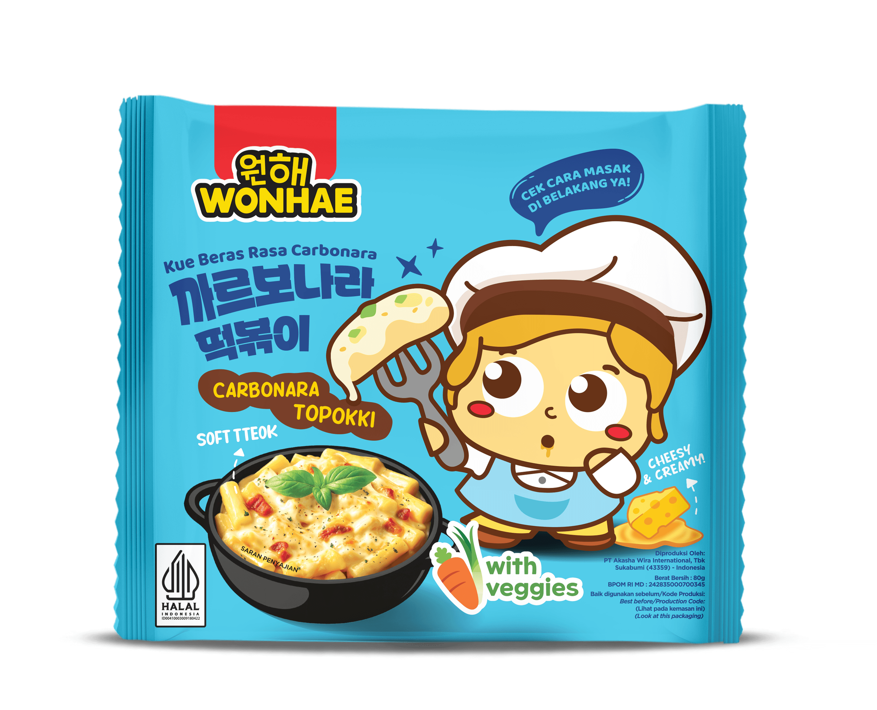 Wonhae Topokki Kids Carbonara 80 g